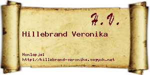 Hillebrand Veronika névjegykártya